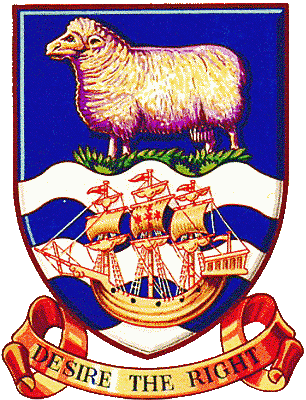 государственный герб Фолклендские острова