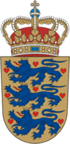 государственный герб Королевство Дания