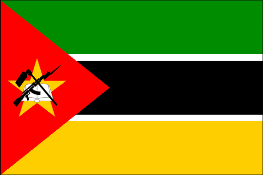 государственный флаг Республика Мозамбик