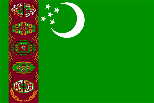 государственный флаг Республика Туркмения