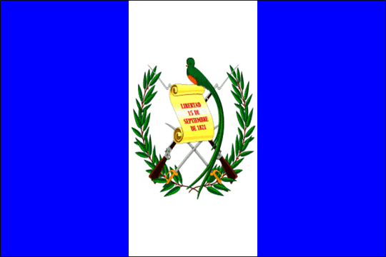 государственный флаг Республика Гватемала