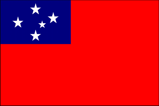 государственный флаг Западное Самоа