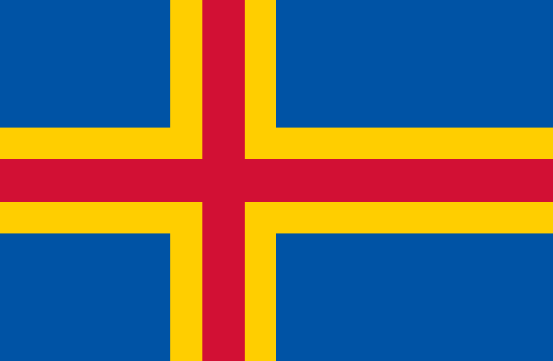 государственный флаг Аландские острова