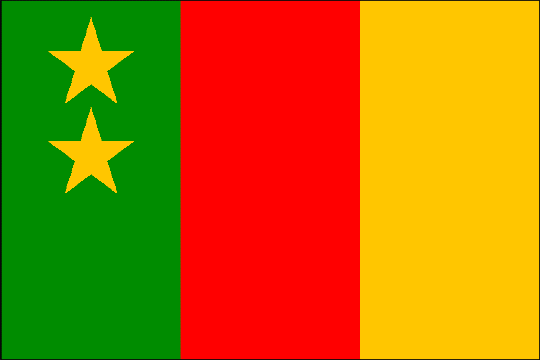 государственный флаг Федеративная Республика Камерун