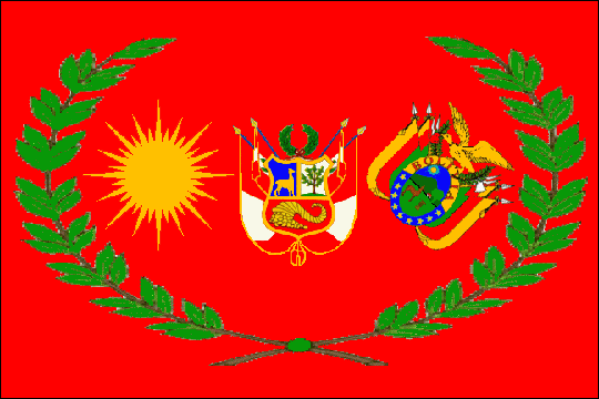 государственный флаг Конфедерация Перу и Боливии